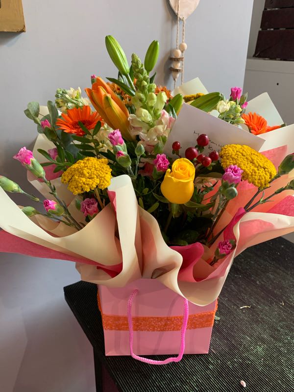 Tropical sunshine bouquet
