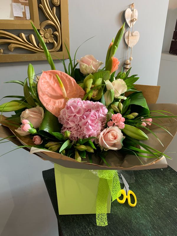 Peach pearl bouquet