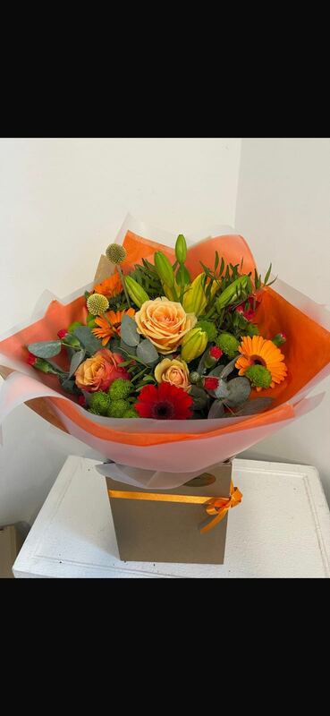Orange glow bouquet