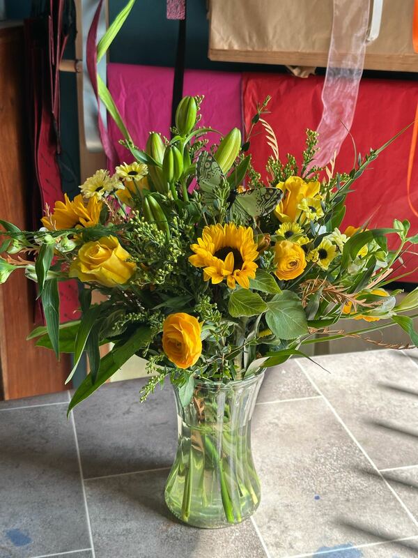 Sunlit harvest vase