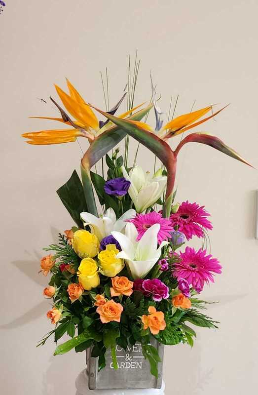 Flowers delivered to customer