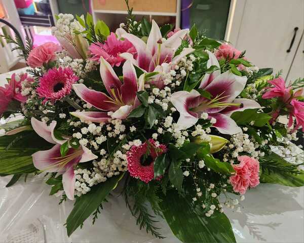 Flowers delivered to customer