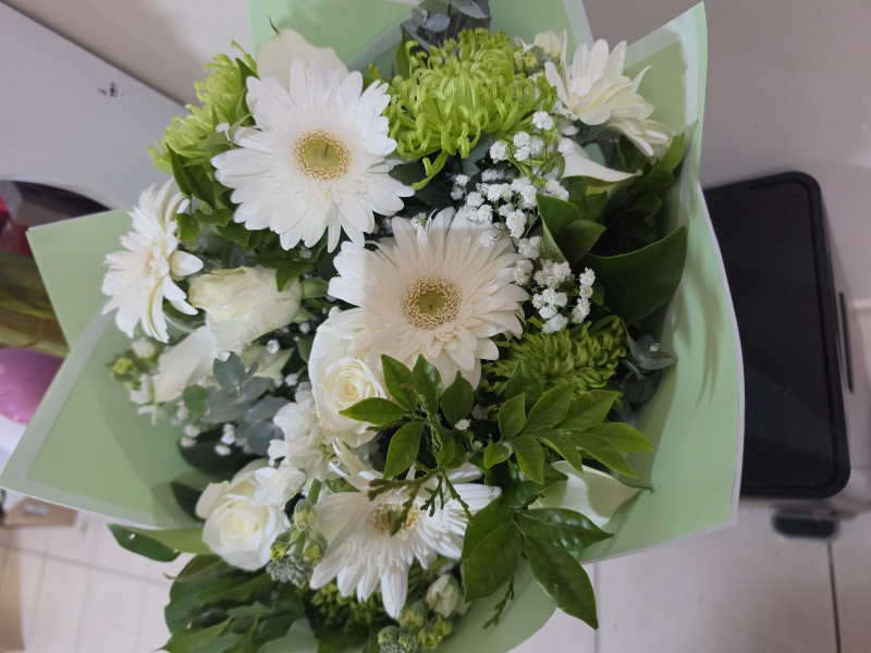 Flowers delivered to customer