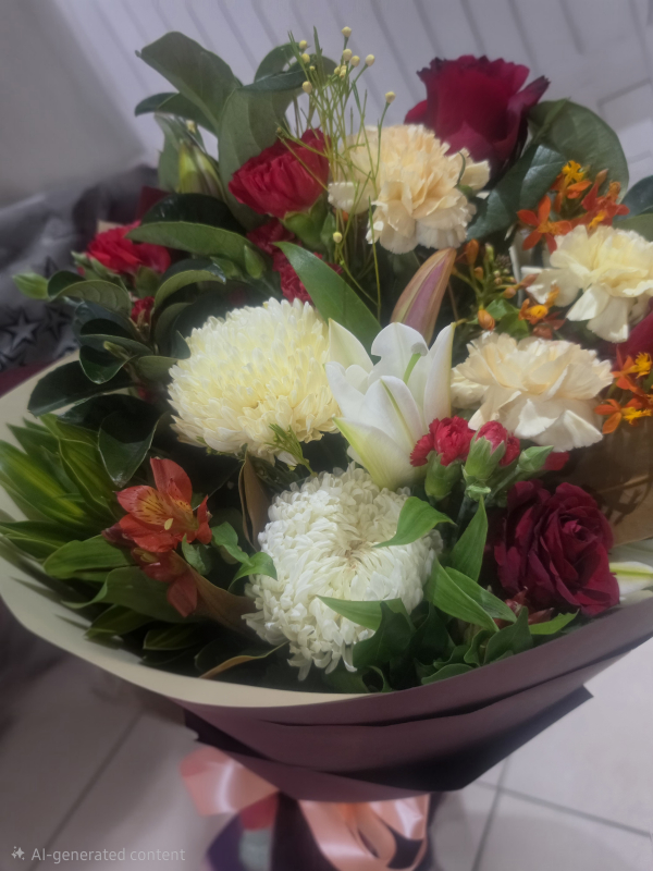 Flowers delivered to customer