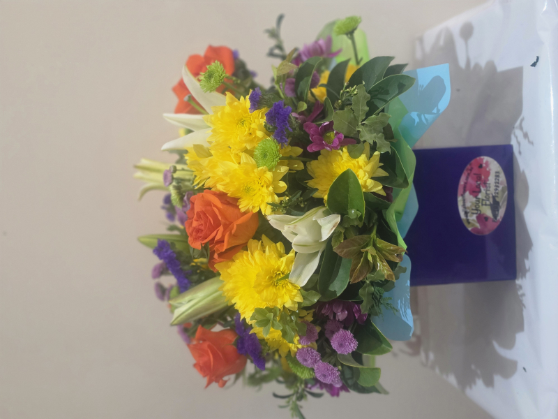 Flowers delivered to customer