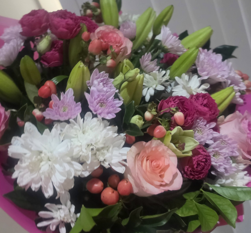 Flowers delivered to customer