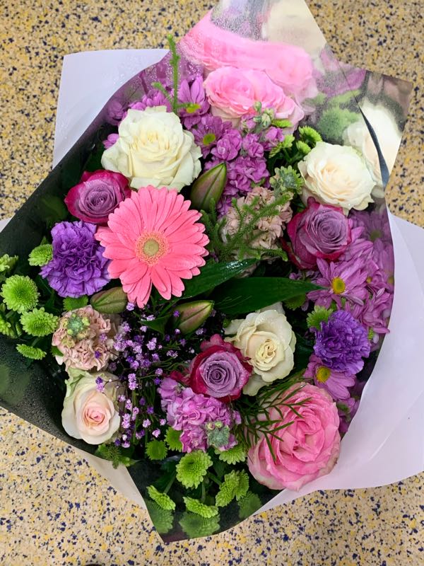 Flowers delivered to customer