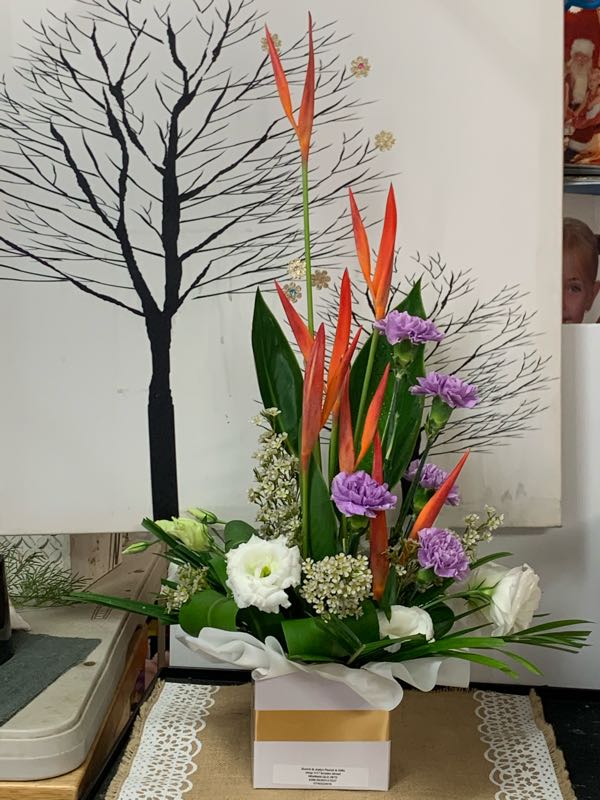 Flowers delivered to customer