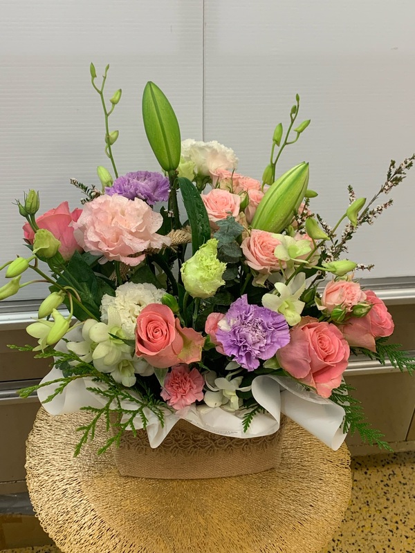 Flowers delivered to customer
