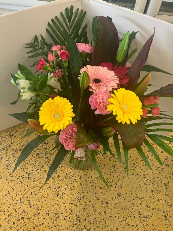 Flowers delivered to customer