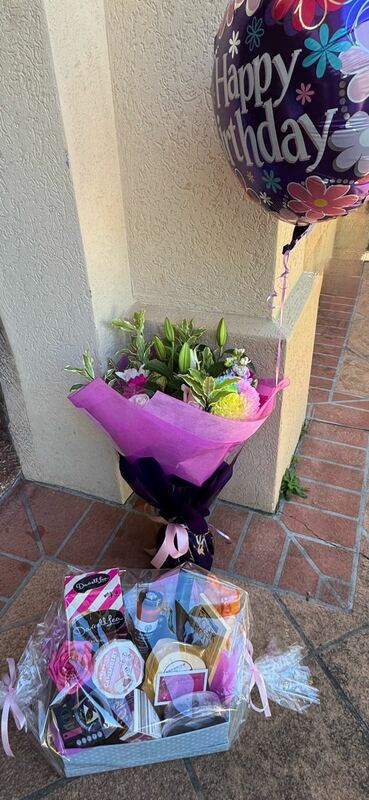 Flowers delivered to customer