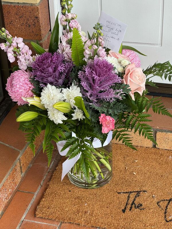 Flowers delivered to customer