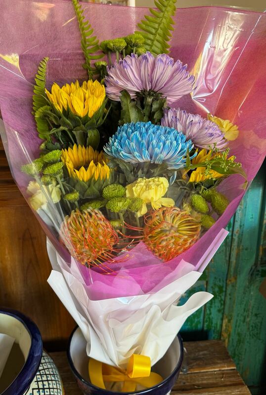 Flowers delivered to customer