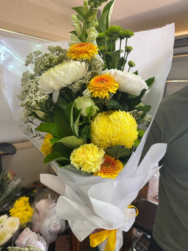 Flowers delivered to customer