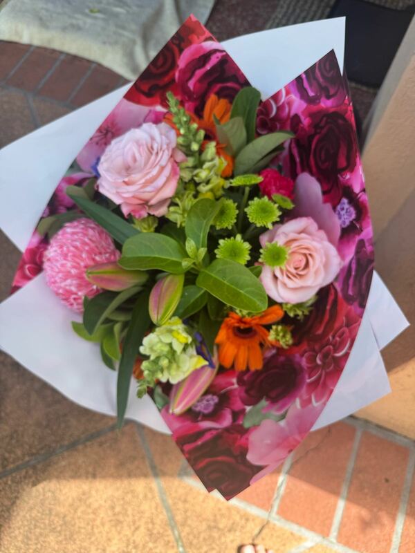 Flowers delivered to customer