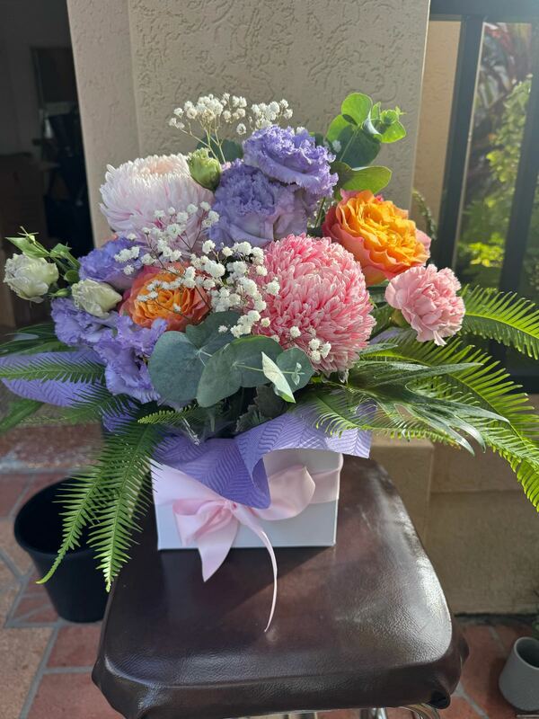 Flowers delivered to customer