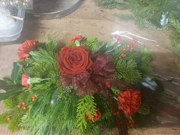 Flowers delivered to customer