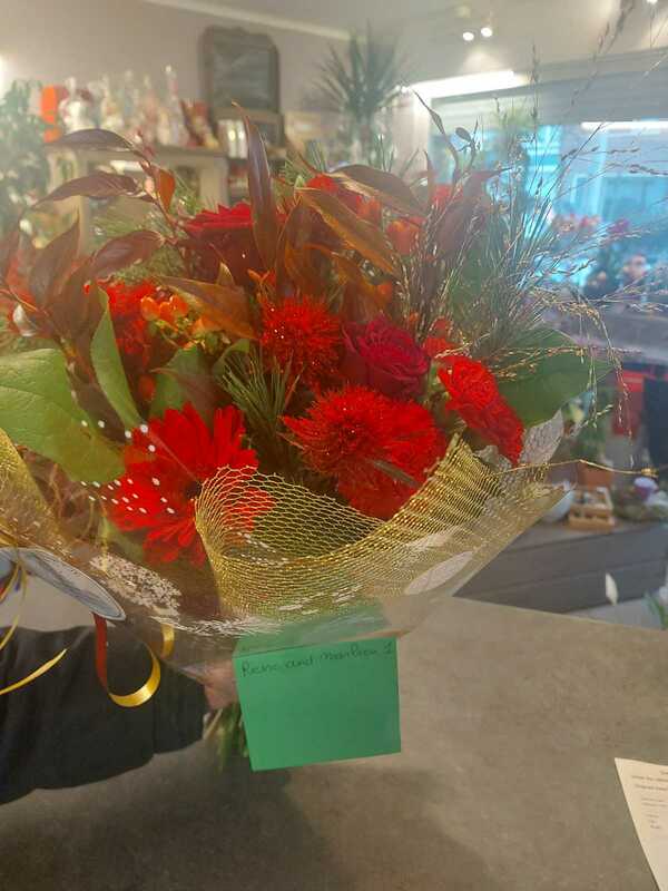 Flowers delivered to customer