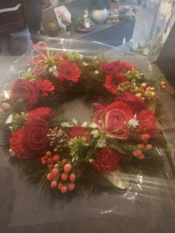 Flowers delivered to customer