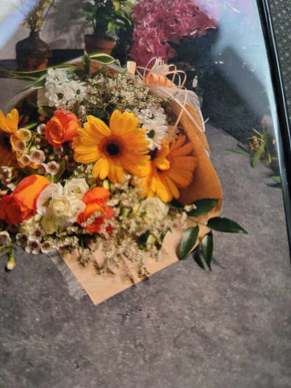 Flowers delivered to customer