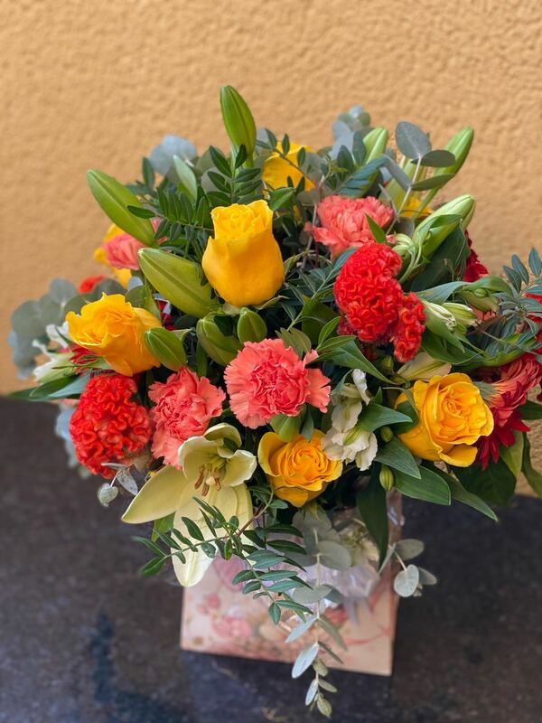 Flowers delivered to customer