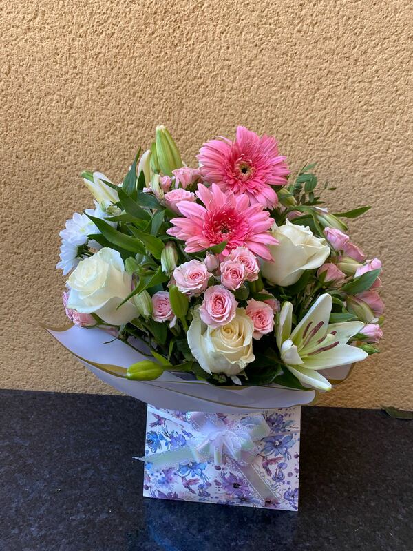 Flowers delivered to customer