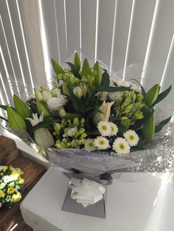 Flowers delivered to customer