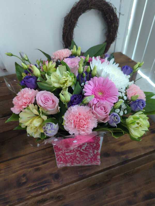 Flowers delivered to customer