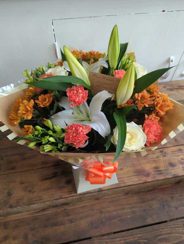 Flowers delivered to customer
