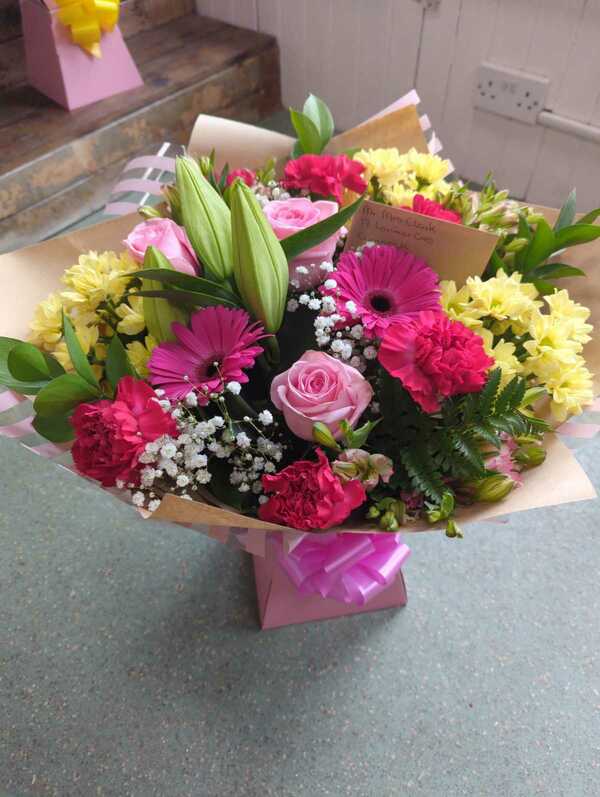 Flowers delivered to customer