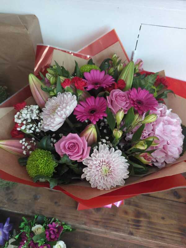 Flowers delivered to customer