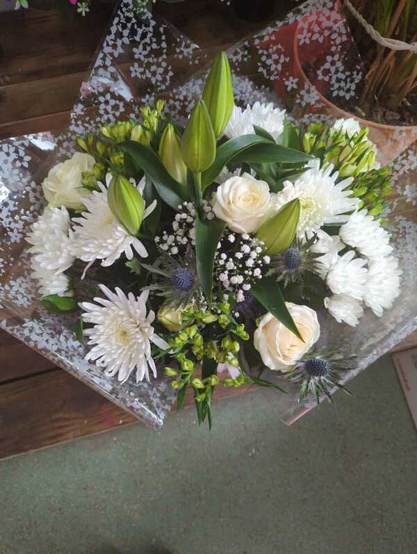 Flowers delivered to customer