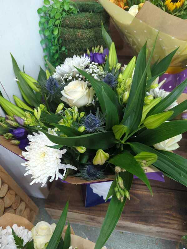 Flowers delivered to customer