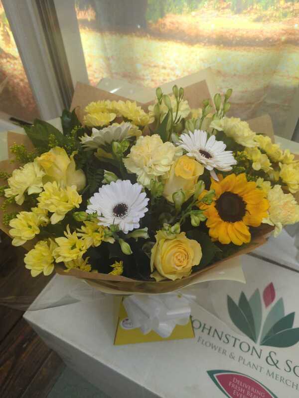 Flowers delivered to customer