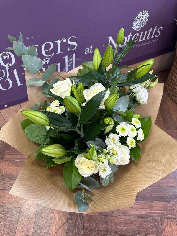 Flowers delivered to customer