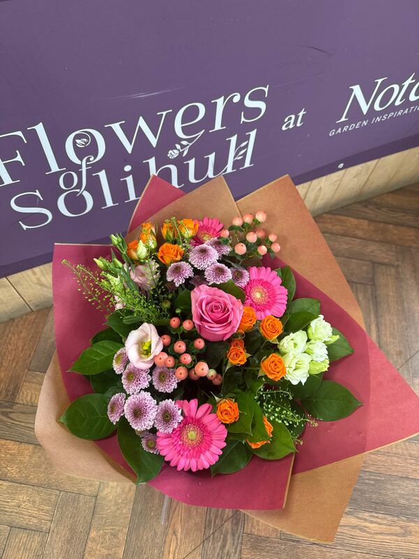 Flowers delivered to customer
