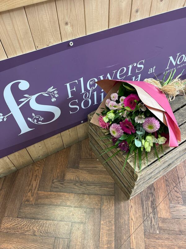Flowers delivered to customer