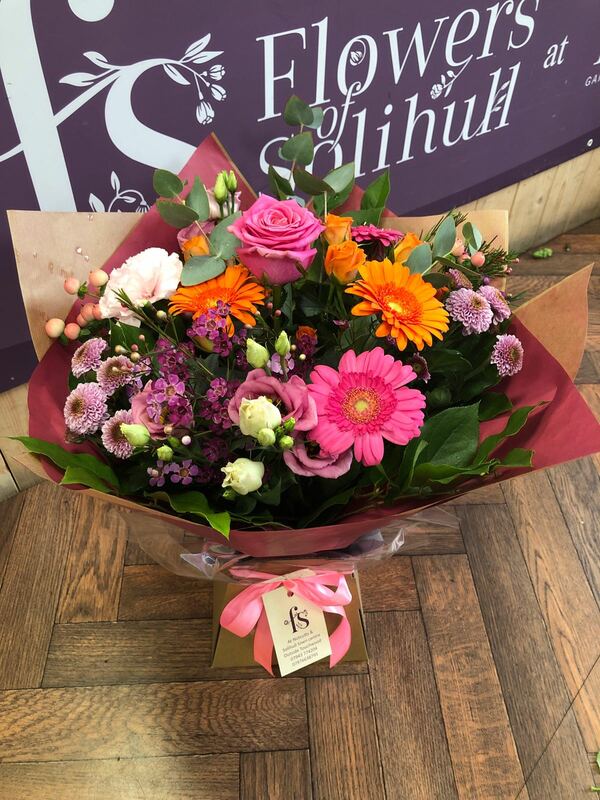 Flowers delivered to customer