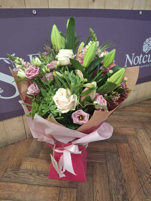 Flowers delivered to customer
