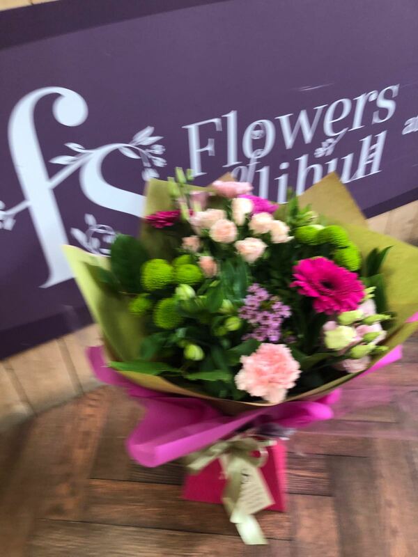 Flowers delivered to customer