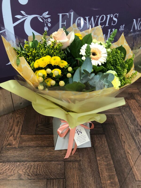 Flowers delivered to customer