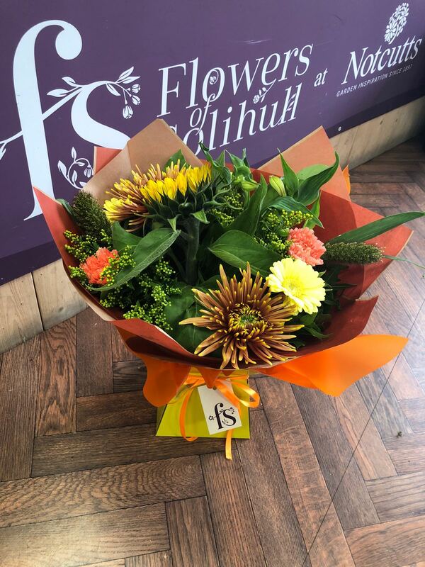 Flowers delivered to customer