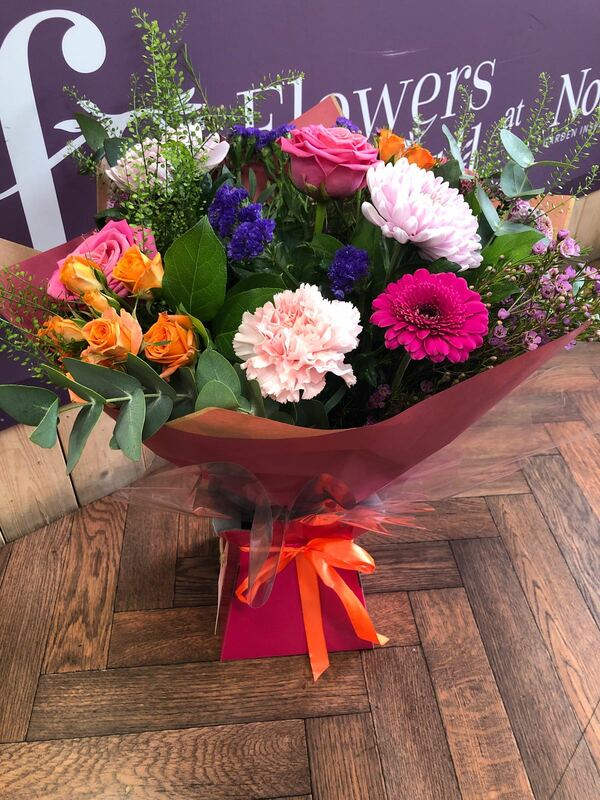 Flowers delivered to customer