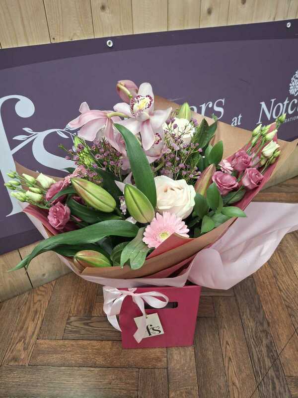 Flowers delivered to customer