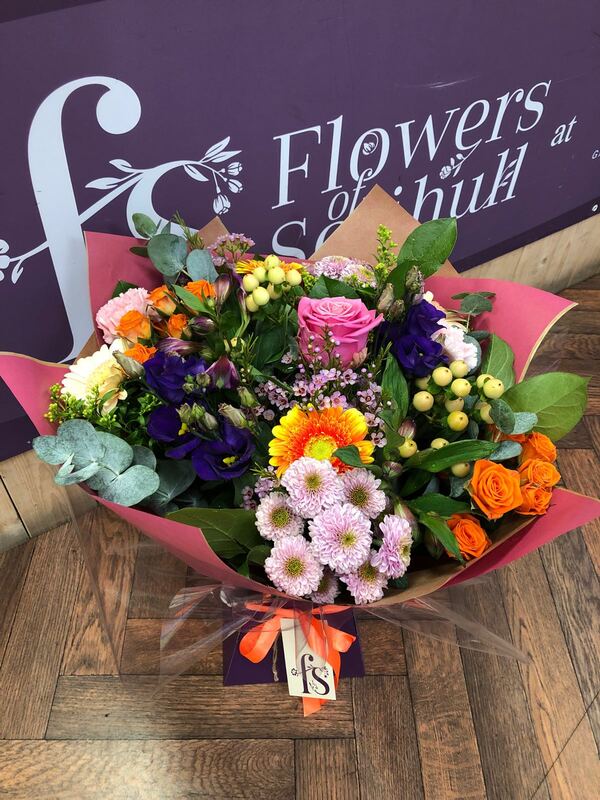 Flowers delivered to customer