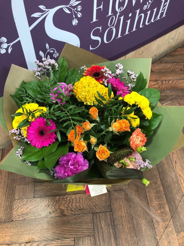 Flowers delivered to customer