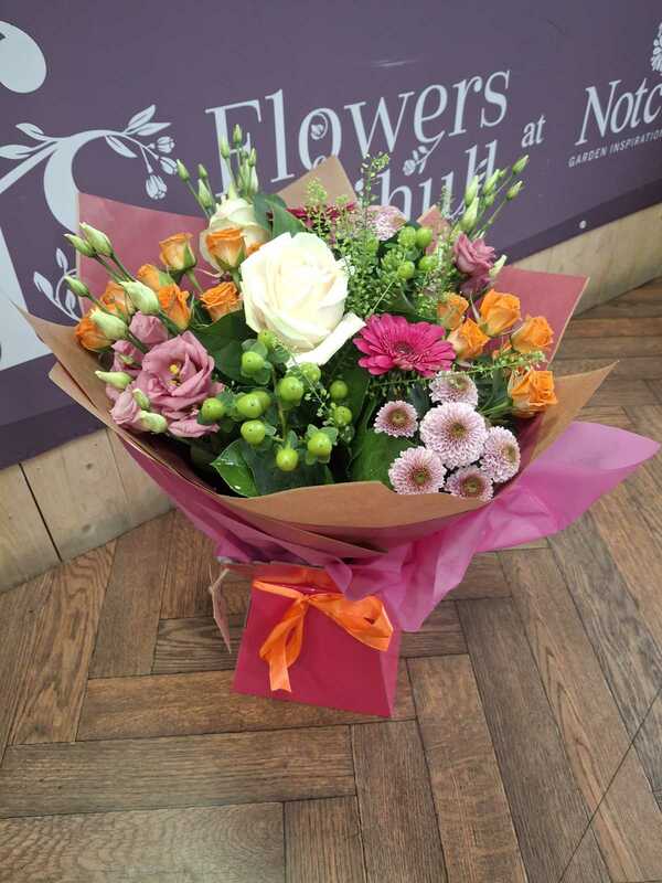 Flowers delivered to customer