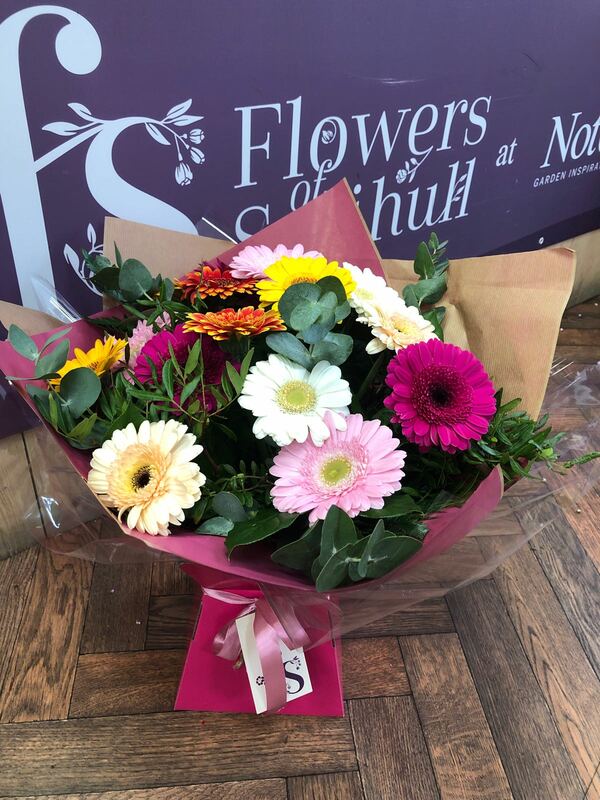 Flowers delivered to customer