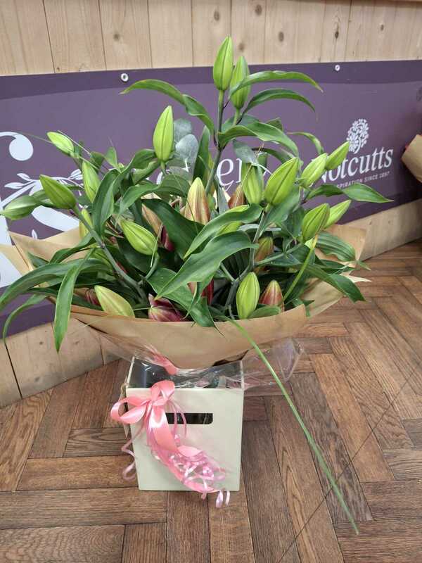 Flowers delivered to customer