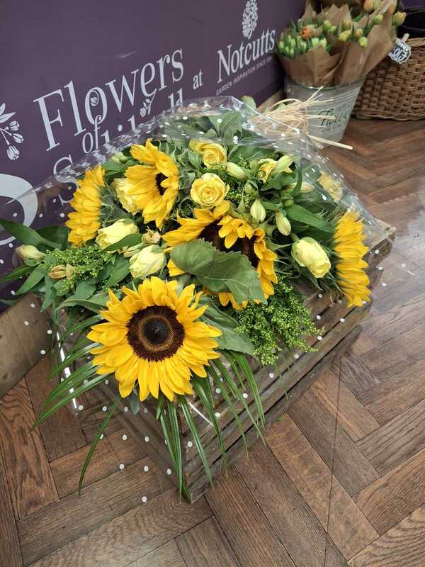 Flowers delivered to customer